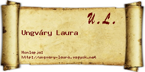 Ungváry Laura névjegykártya
